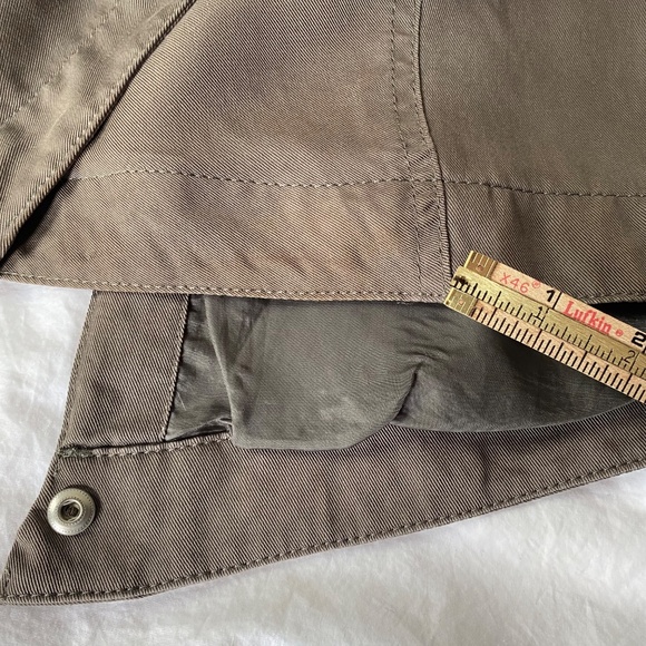 AllSaints Portere Parka Jacket · Army Green Lyocell Drape Hooded Coat · W's Sz 4 - Picture 10 of 15